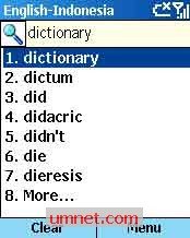 game pic for english - indonesia dictionary for uiq 3